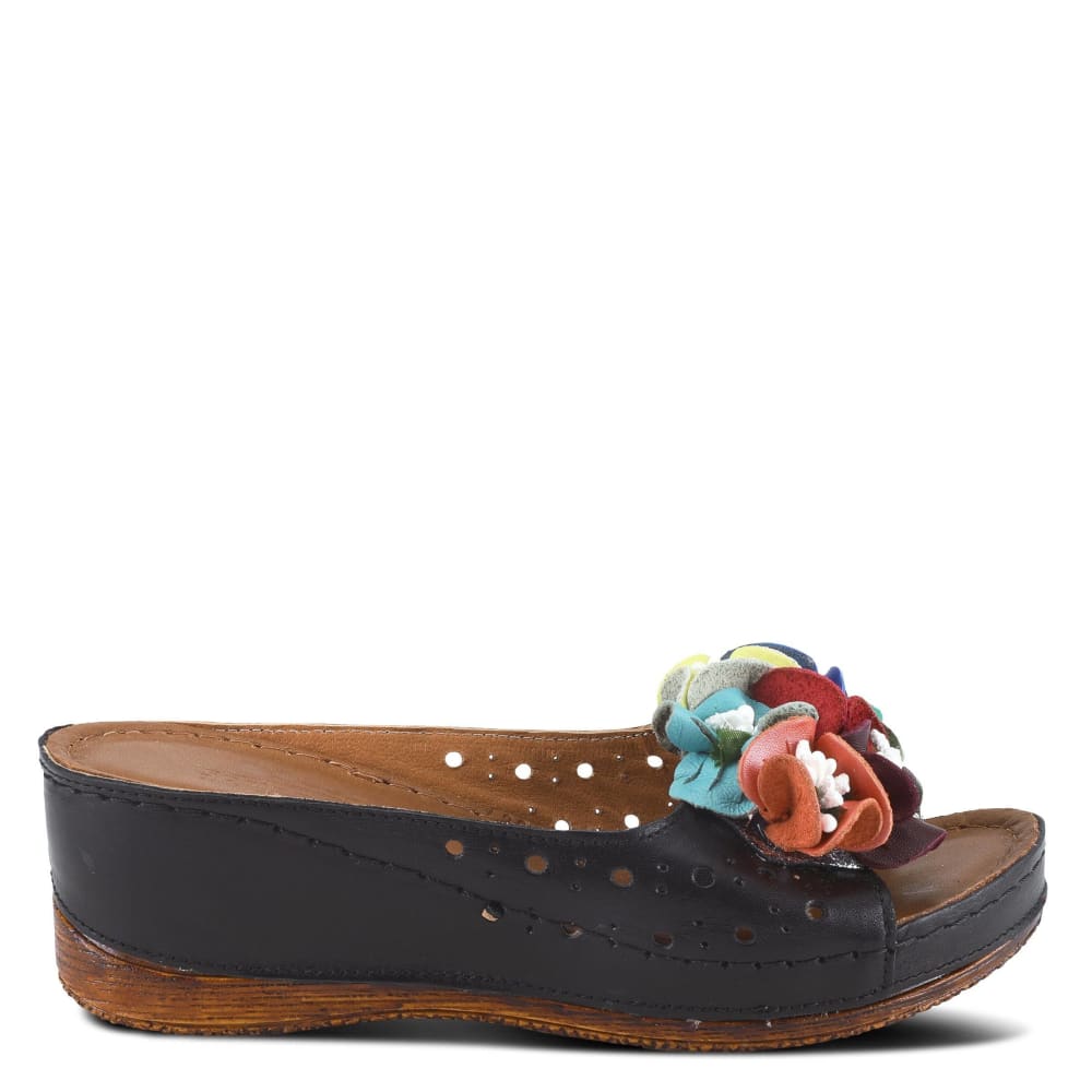 Spring Step Shoes Flowerchild Women's Leather Slide Sandals