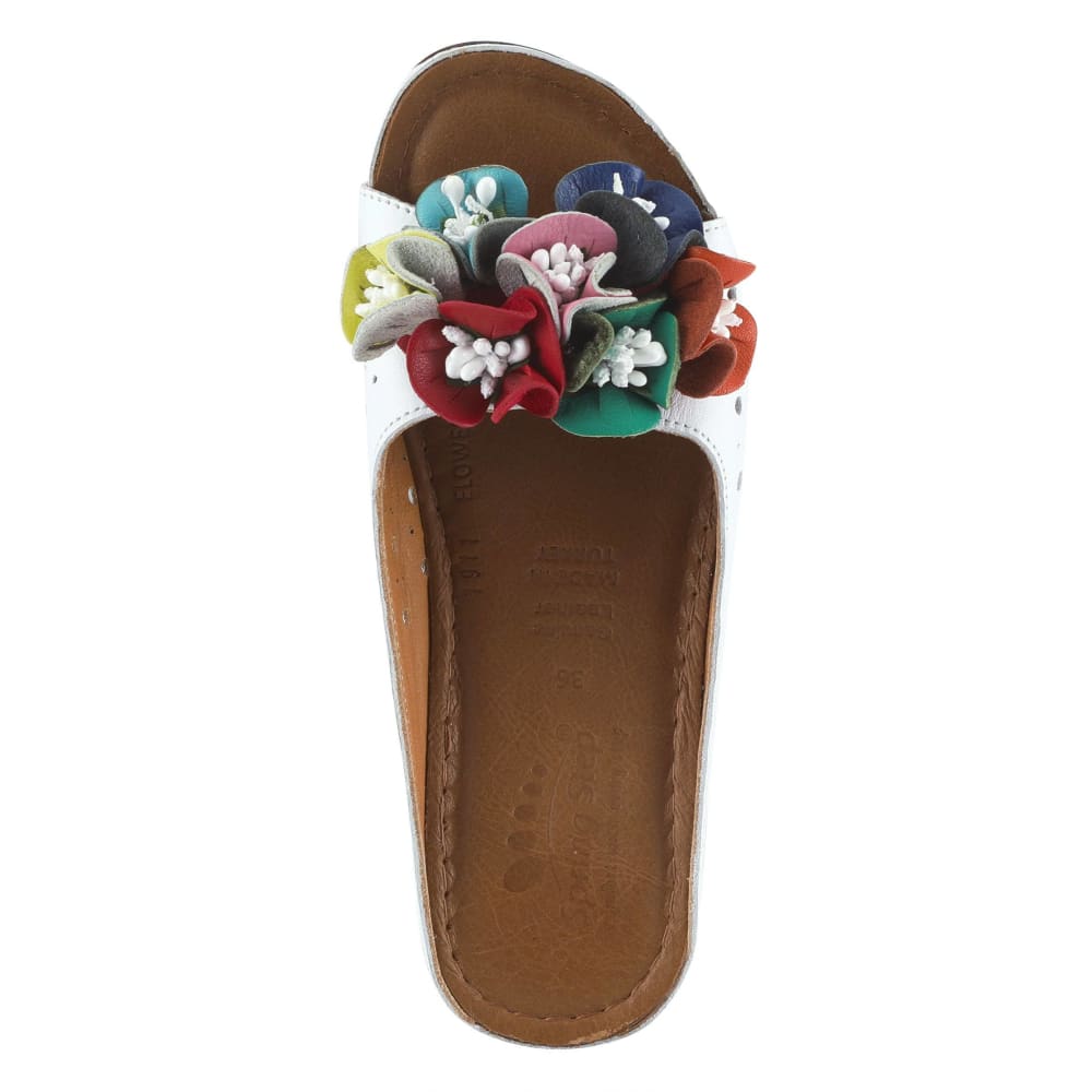 Spring Step Shoes Flowerchild Women's Leather Slide Sandals