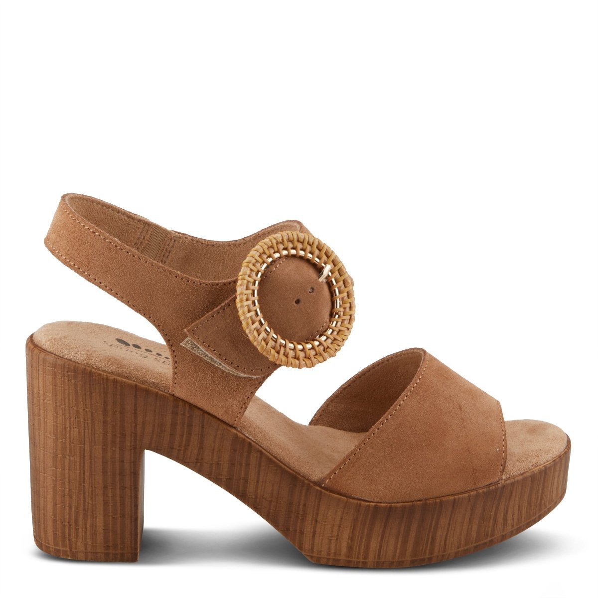 Spring Step Shoes Gamona Women’s Suede Leather Sandals 3.25 Heel