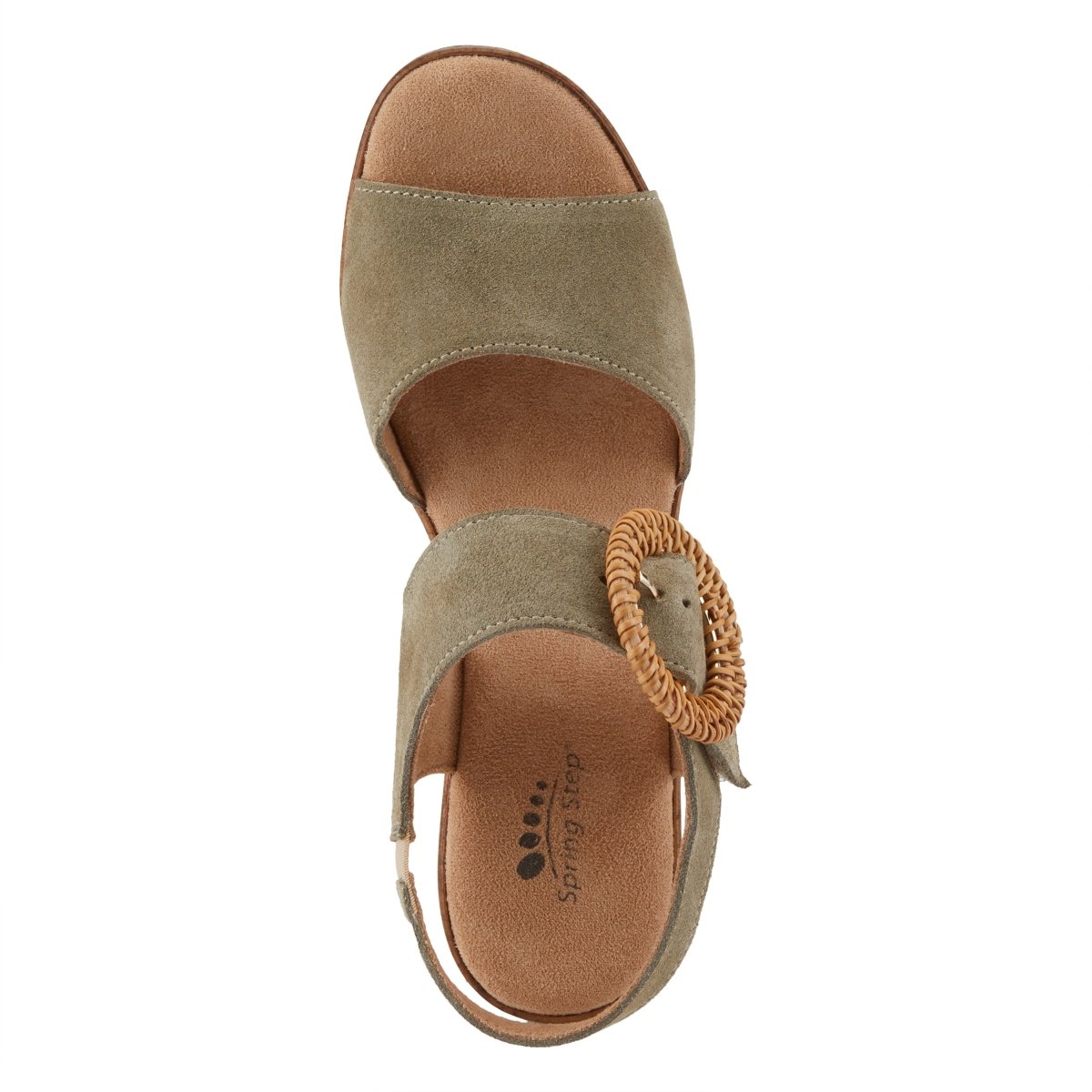 Spring Step Shoes Gamona Women’s Suede Leather Sandals 3.25 Heel