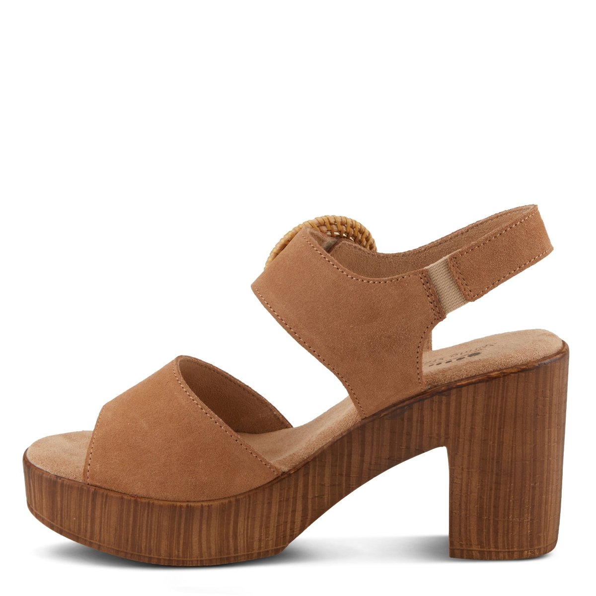 Spring Step Shoes Gamona Women’s Suede Leather Sandals 3.25 Heel