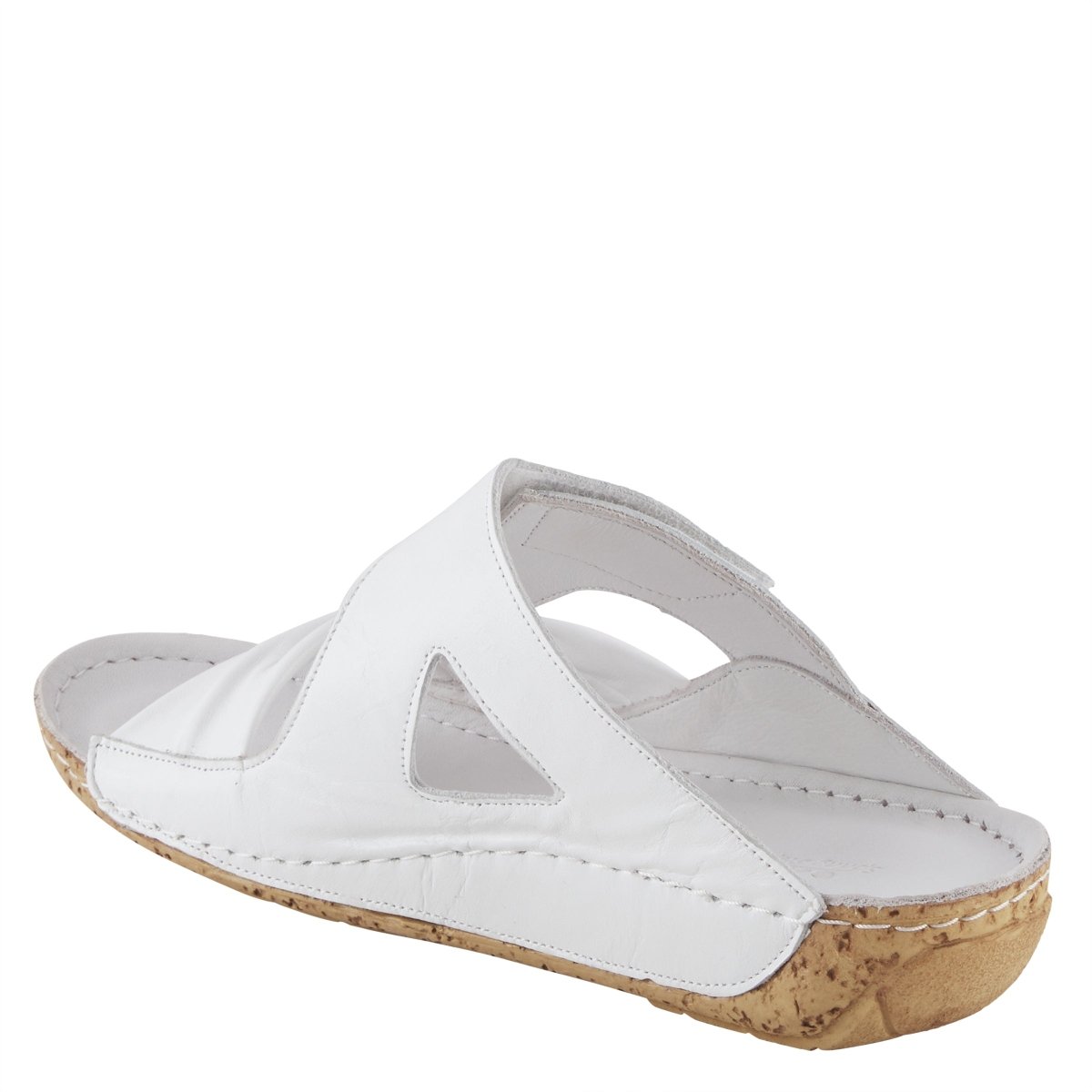 Spring Step Shoes Gretta Slide Sandal Women's Leather Cork Wedge