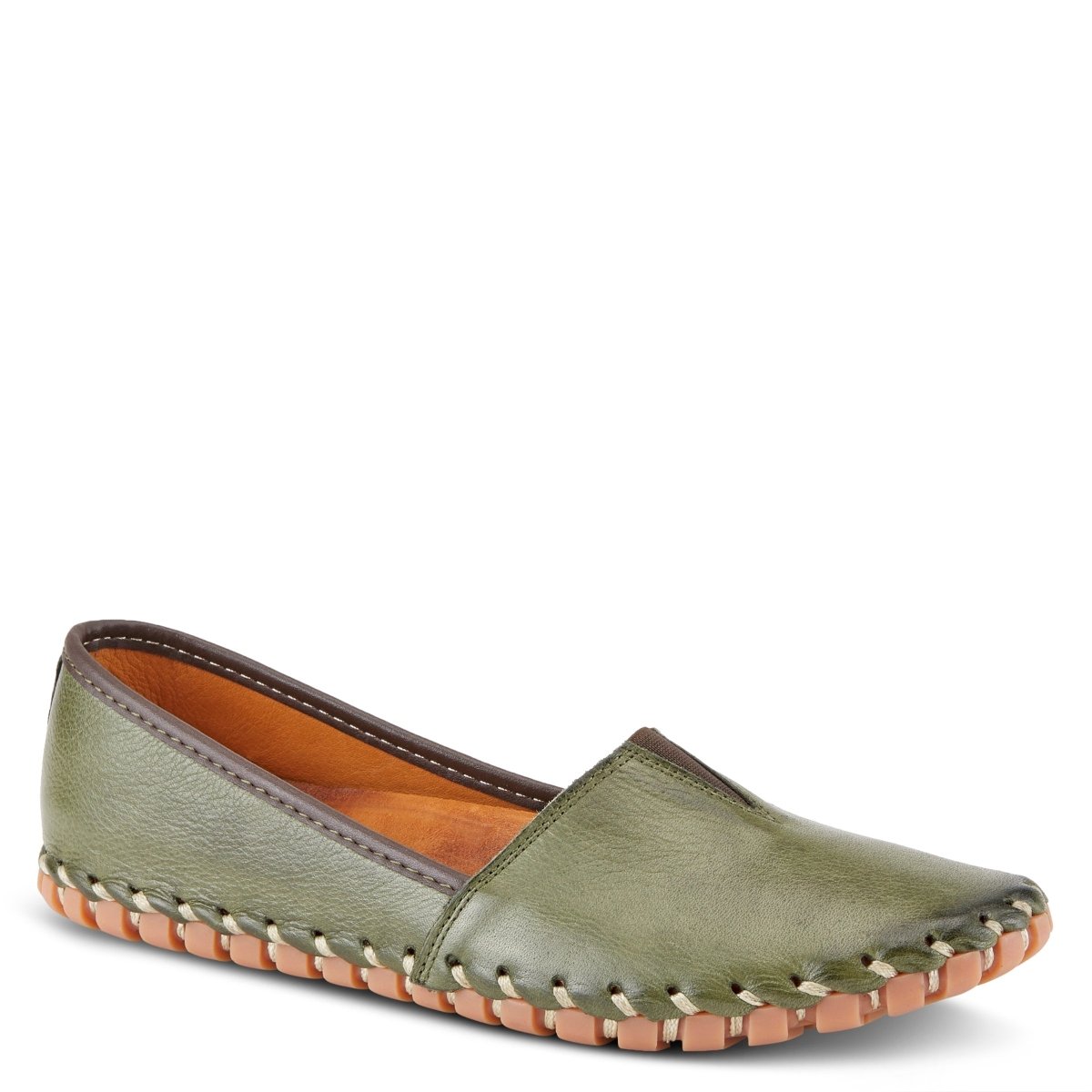 Spring Step Shoes Kathaleta Shoes Women’s Leather Mediterranean Slip on Shoes