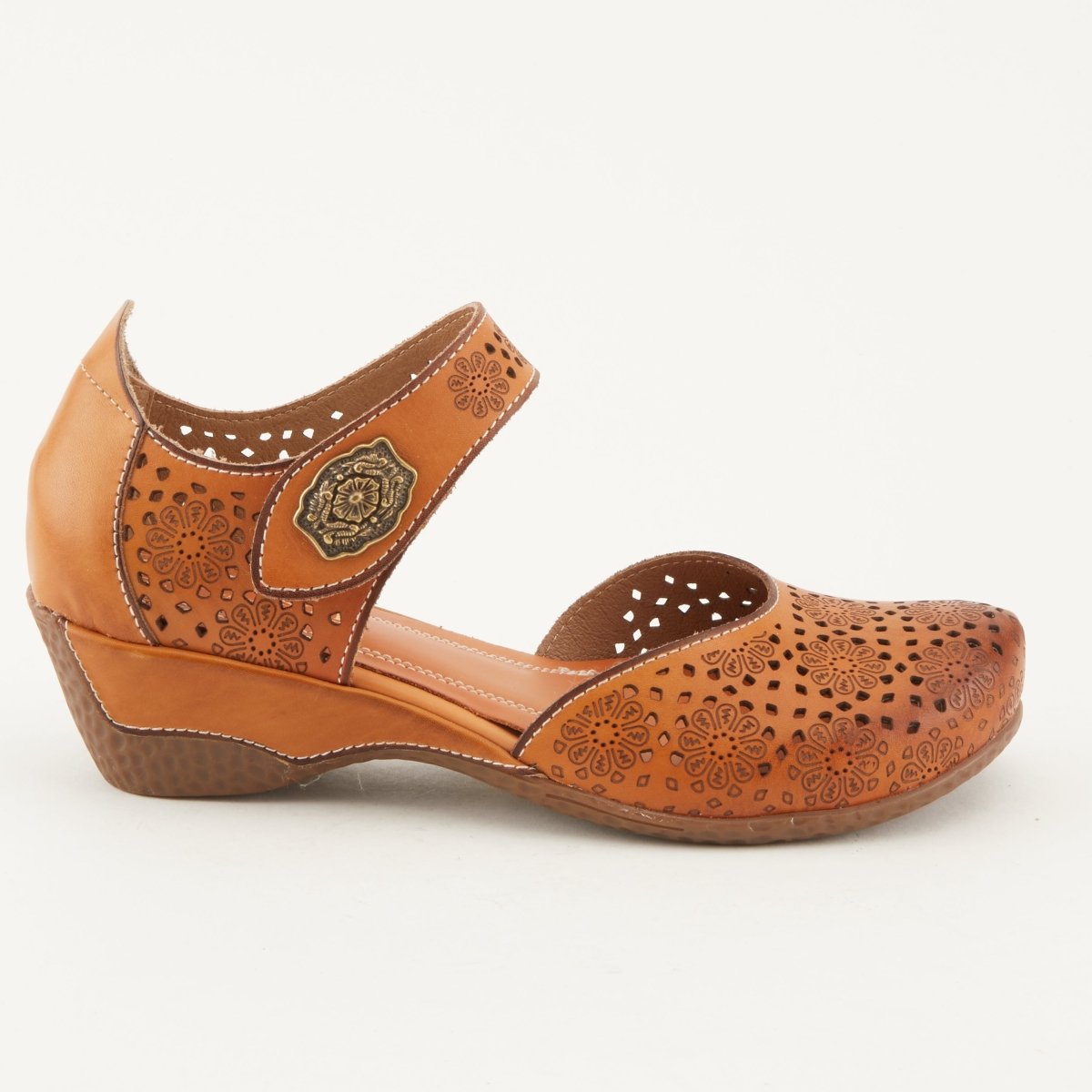 Spring Step Shoes L'Artiste Americana Women’s Leather Wedge Sandals