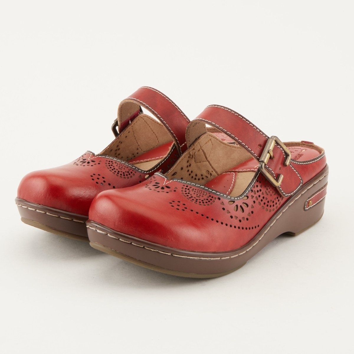 Spring Step Shoes L'Artiste Aneria Women’s Hand Painted Leather Clogs