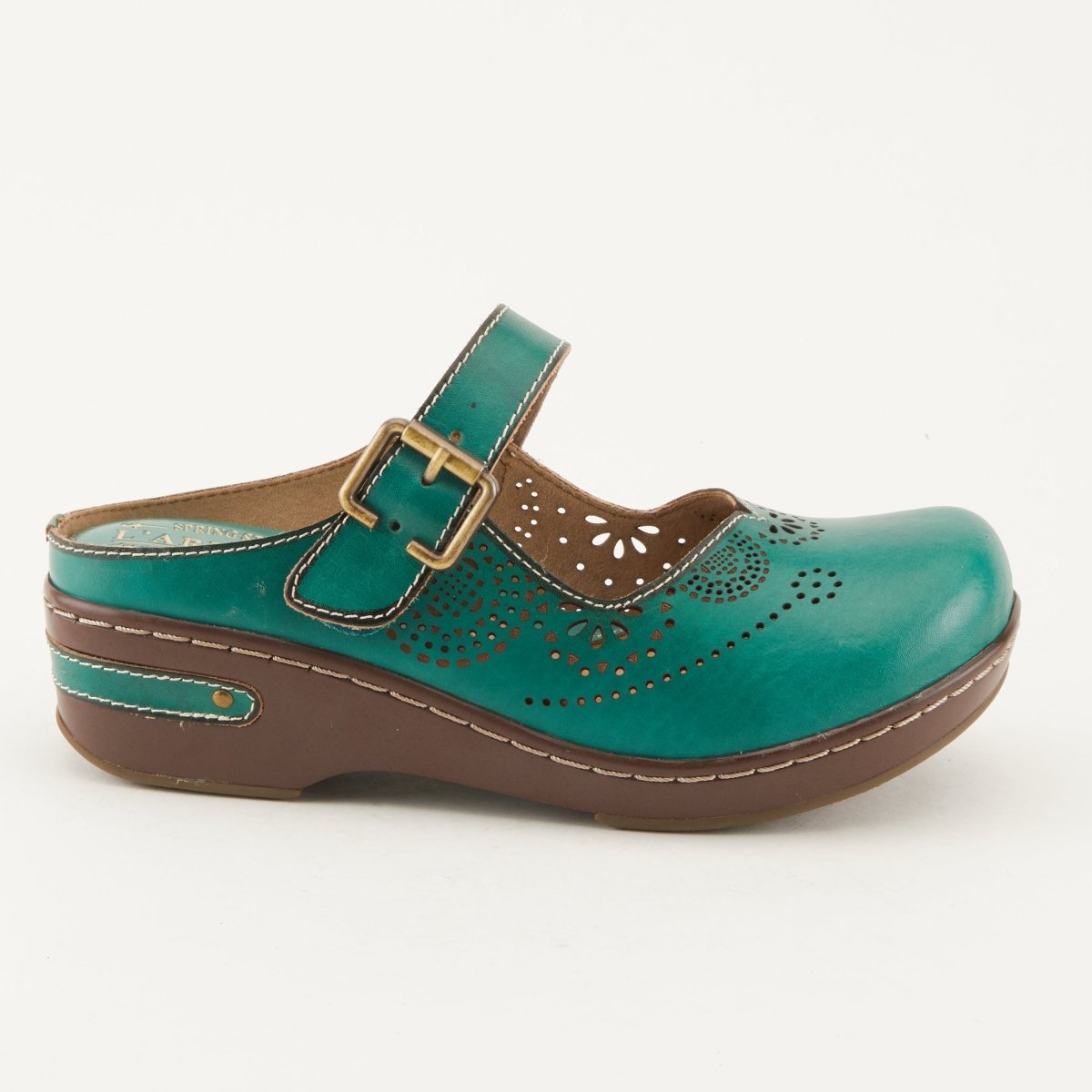 Spring Step Shoes L'Artiste Aneria Women’s Hand Painted Leather Clogs