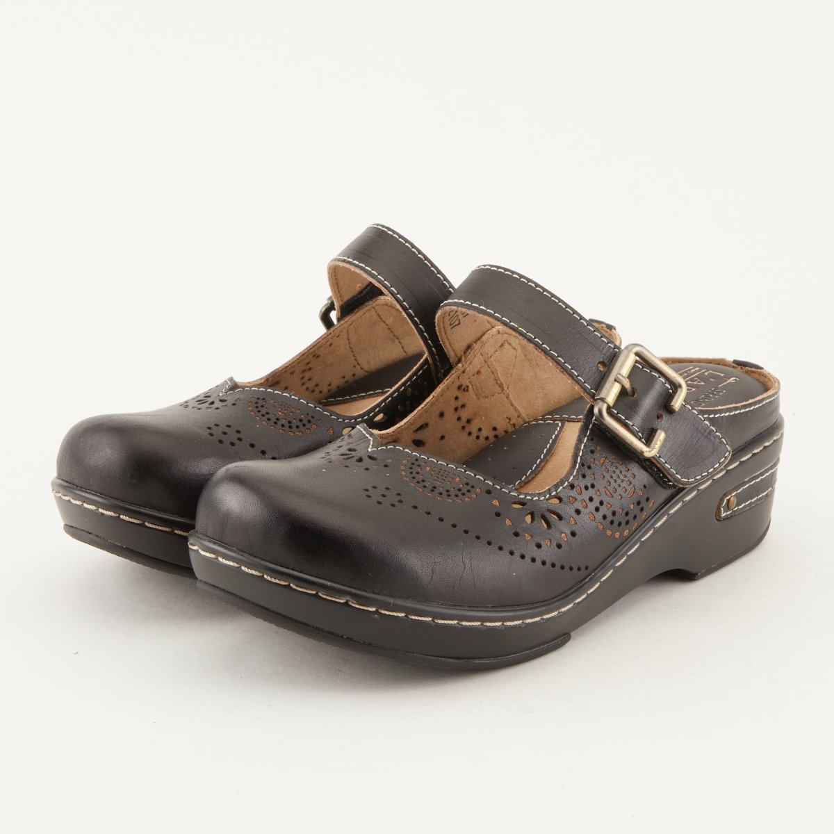 Spring Step Shoes L'Artiste Aneria Women’s Hand Painted Leather Clogs
