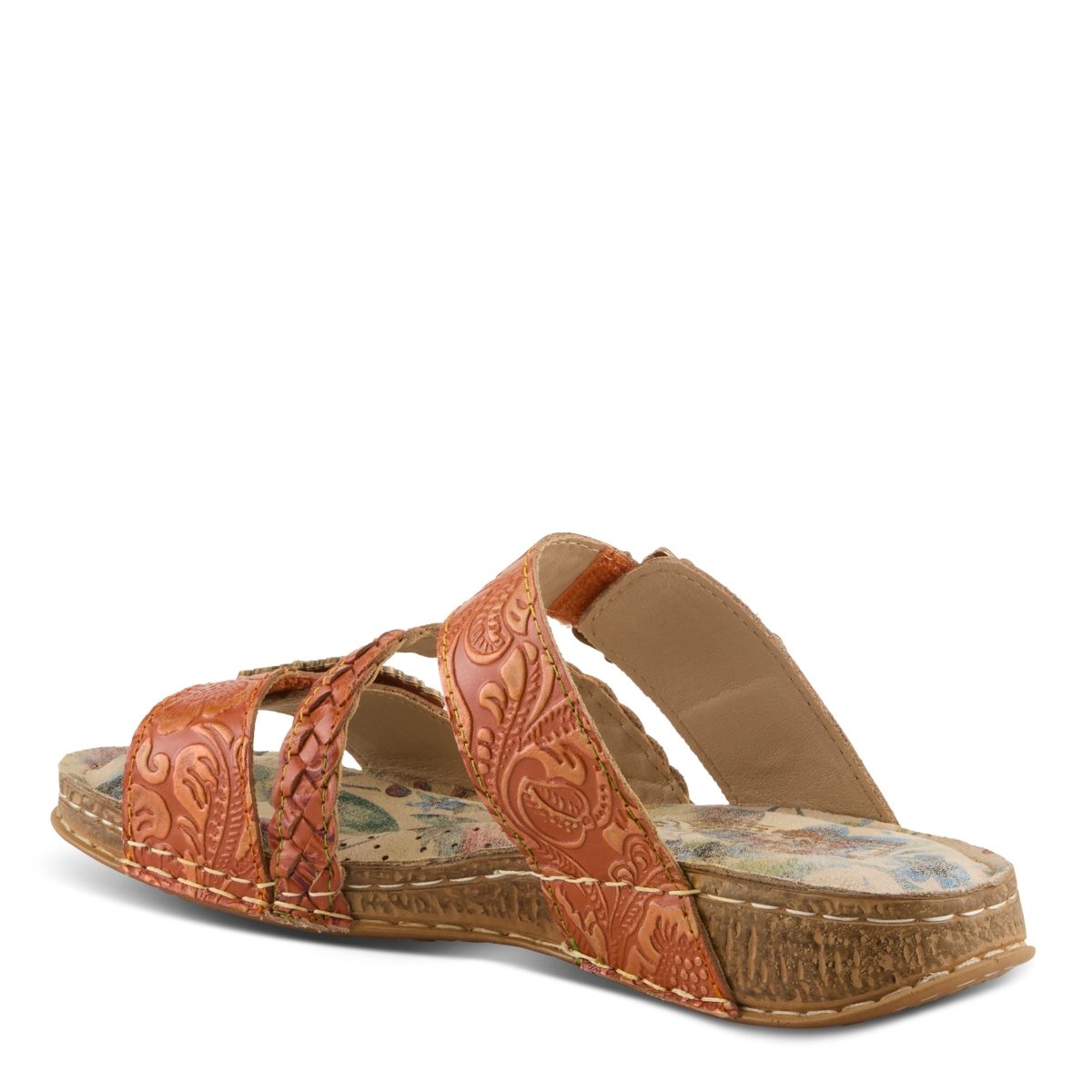 Spring Step Shoes L'Artiste Astra Slide Sandal Women’s Hand Painted Leather