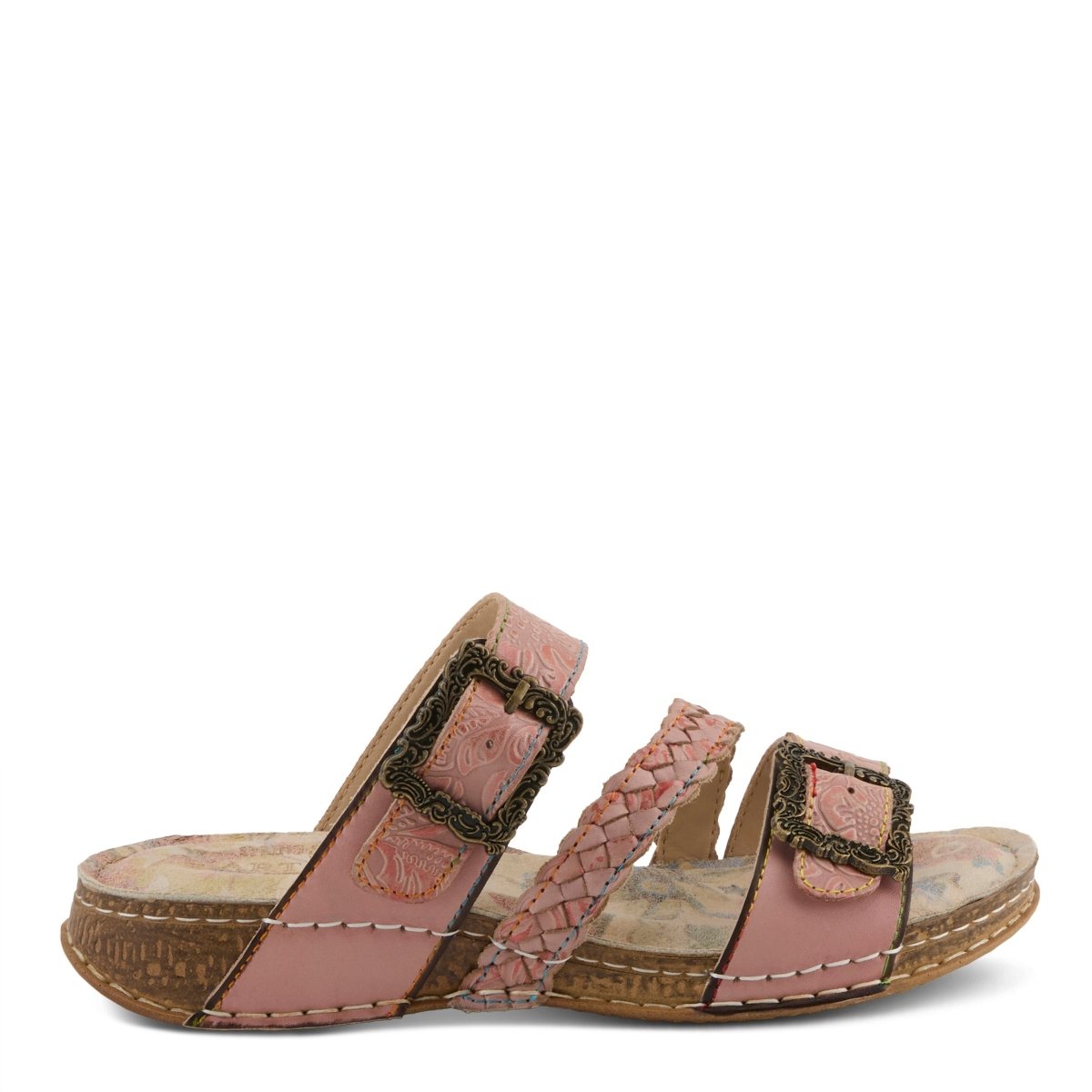 Spring Step Shoes L'Artiste Astra Slide Sandal Women’s Hand Painted Leather