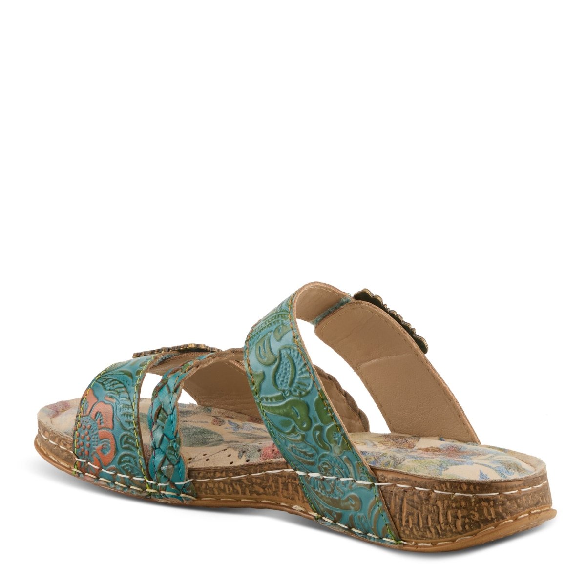 Spring Step Shoes L'Artiste Astra Slide Sandal Women’s Hand Painted Leather