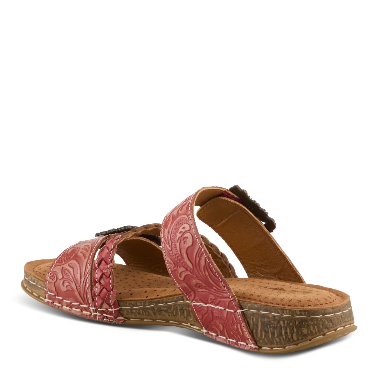 Spring Step Shoes L'Artiste Astra Slide Sandal Women’s Hand Painted Leather
