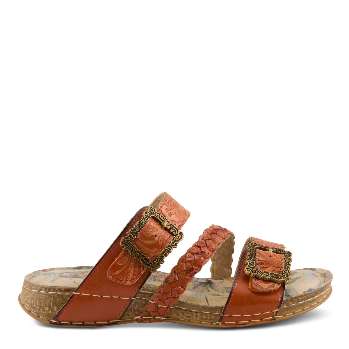Spring Step Shoes L'Artiste Astra Slide Sandal Women’s Hand Painted Leather