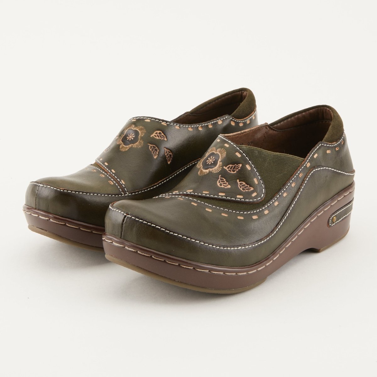 Spring Step Shoes L'Artiste Burbank Women's Hand Painted Leather Clogs