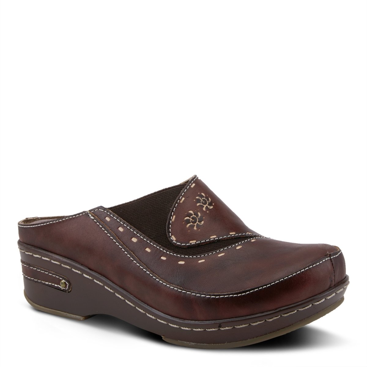 Spring Step Shoes L'Artiste Chino Clogs Women’s Hand Painted Leather