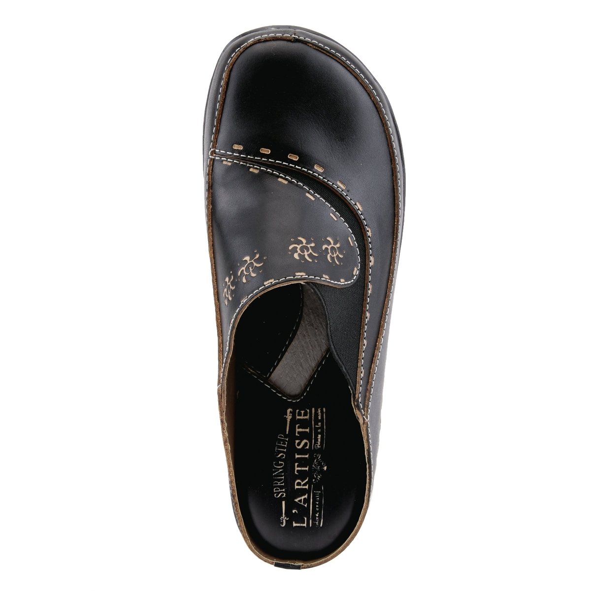 Spring Step Shoes L'Artiste Chino Clogs Women’s Hand Painted Leather