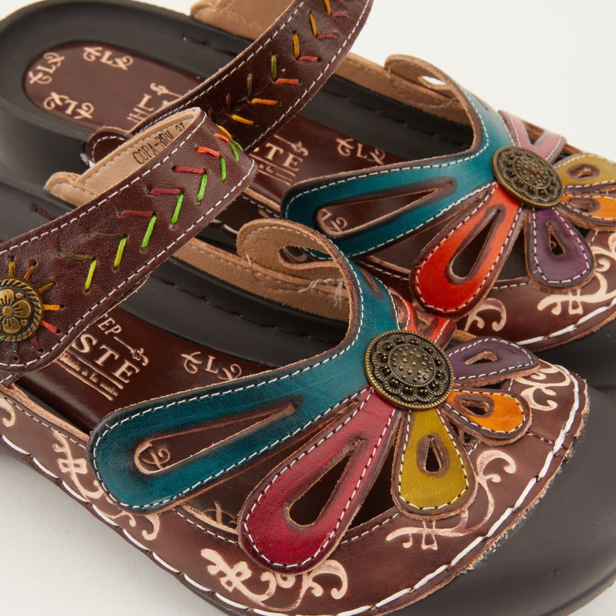 Spring Step Shoes L'Artiste Copa Clog Women’s Hand Painted Leather