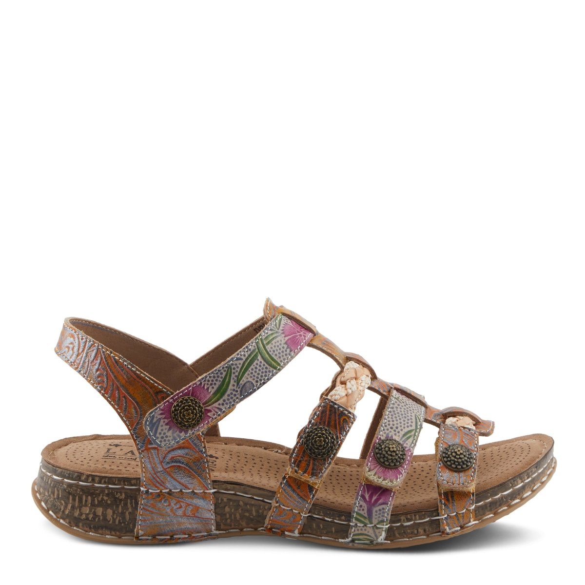 Spring Step Shoes L'Artiste Delila Sandals Women’s Leather Adjustable Heel