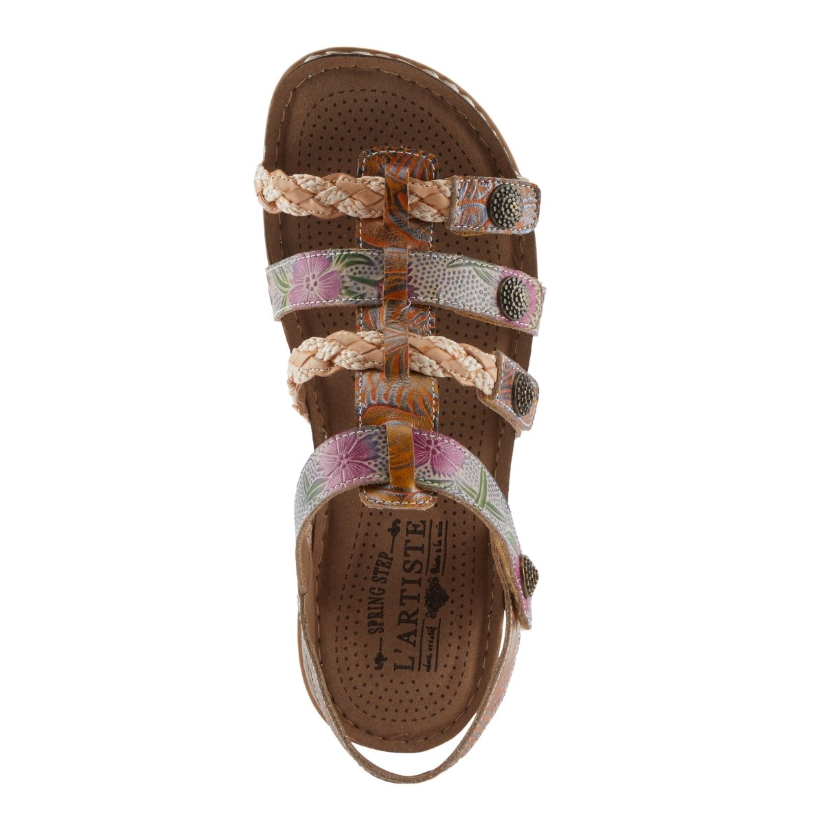 Spring Step Shoes L'Artiste Delila Sandals Women’s Leather Adjustable Heel