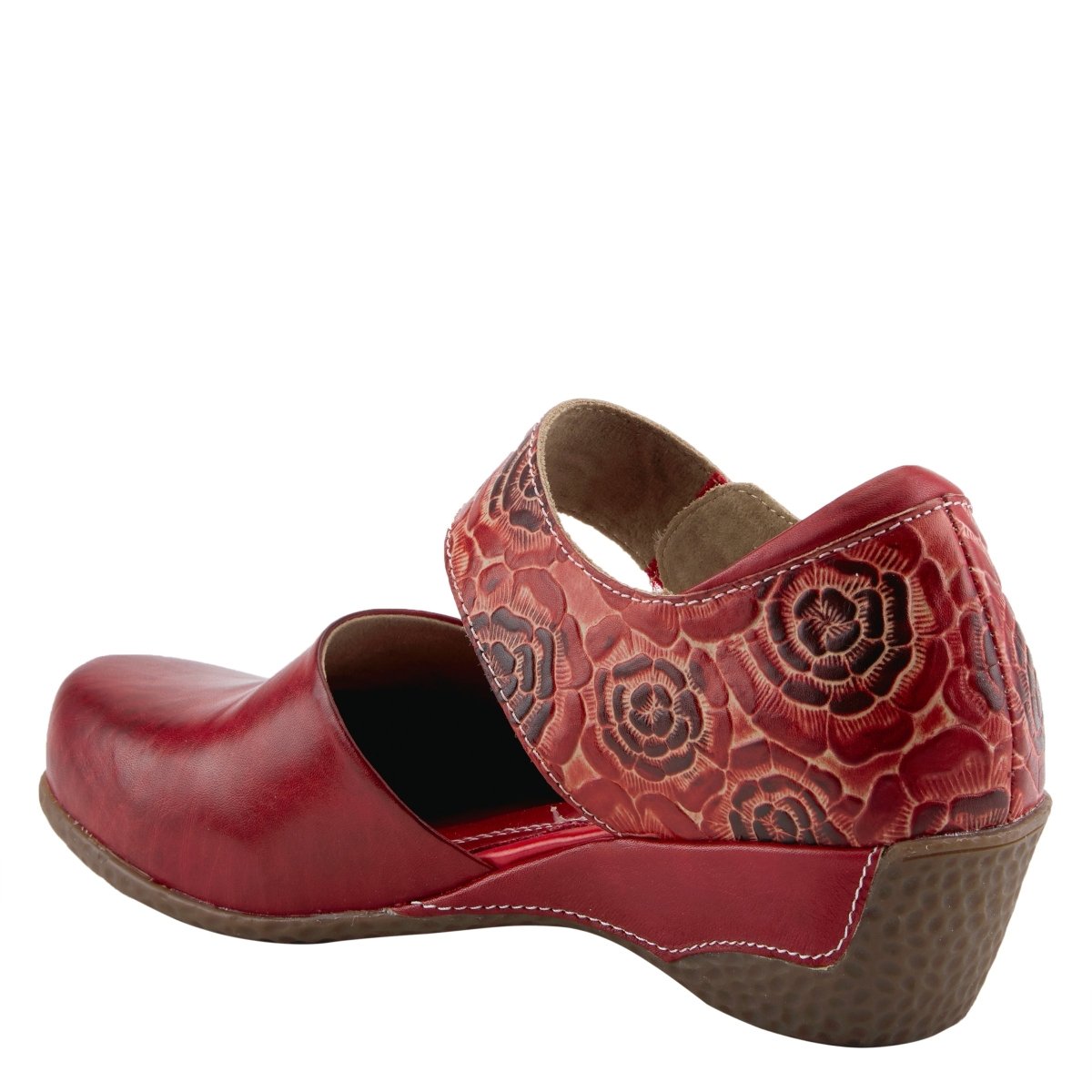 Spring Step Shoes L'Artiste Gloss Pansy Women's Hand Painted Leather Shoes