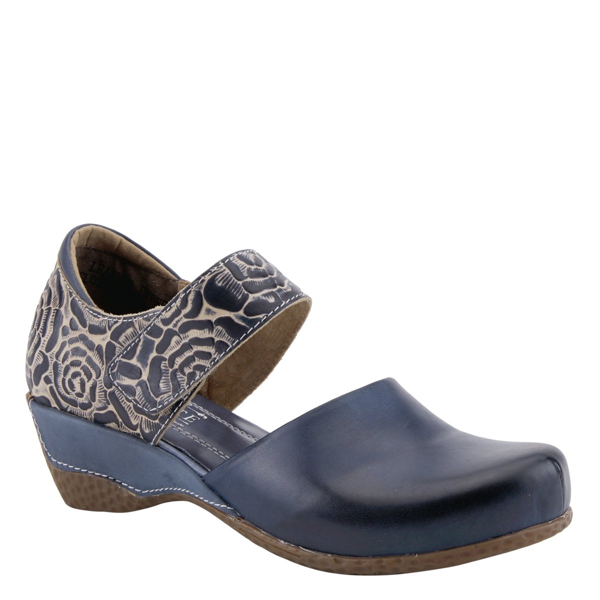 Spring Step Shoes L'Artiste Gloss Pansy Women's Hand Painted Leather Shoes