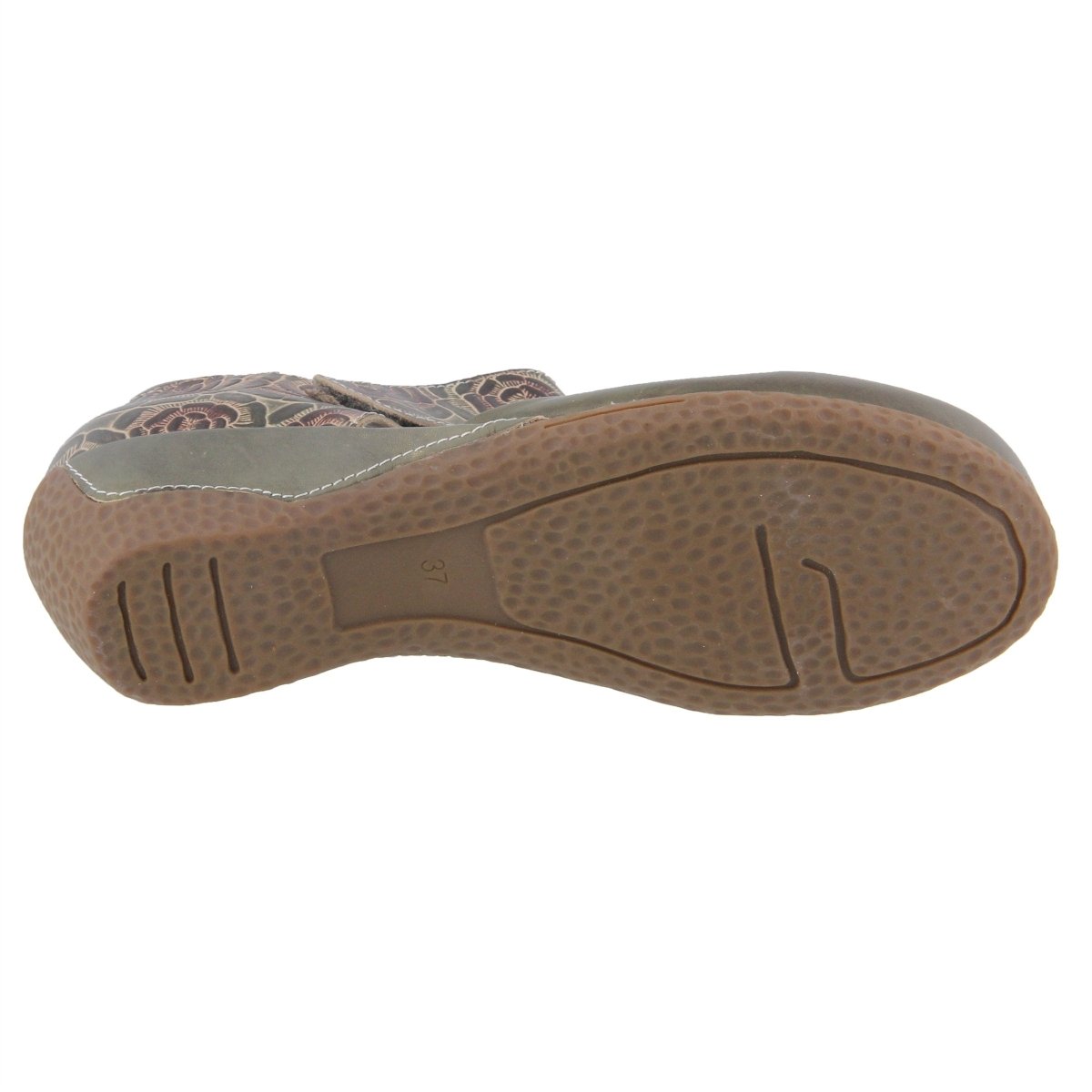 Spring Step Shoes L'Artiste Gloss Pansy Women's Hand Painted Leather Shoes