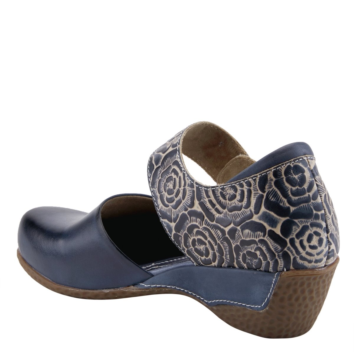 Spring Step Shoes L'Artiste Gloss Pansy Women's Hand Painted Leather Shoes