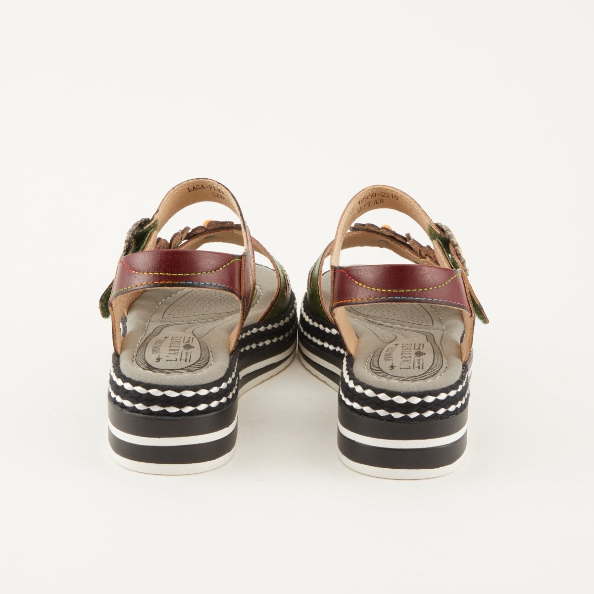 Spring Step Shoes L'Artiste Laga Women’s Multicolor Leather Slingback Sandals