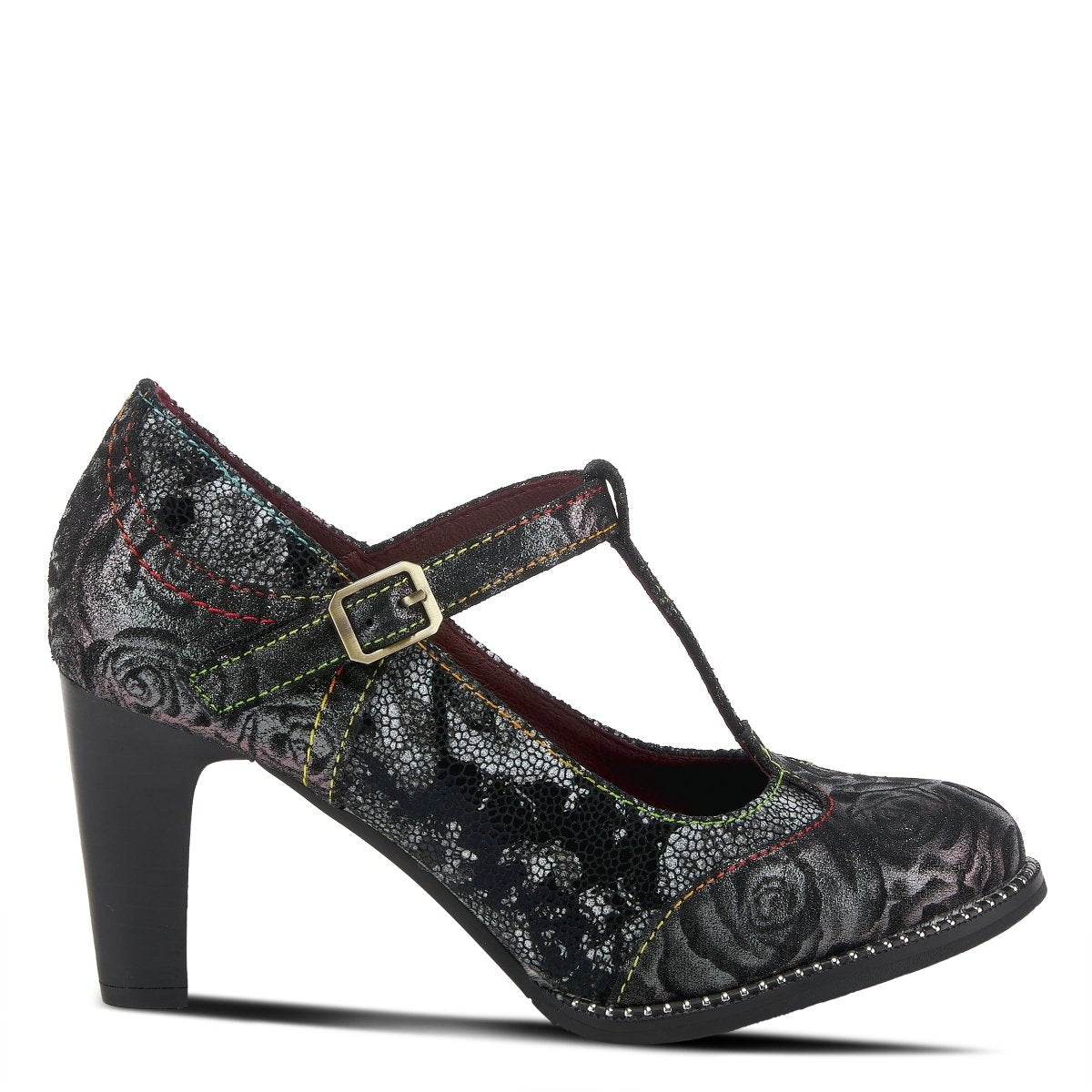 Spring Step Shoes L'Artiste Mazie Women's Floral Metallic Leather Shoes