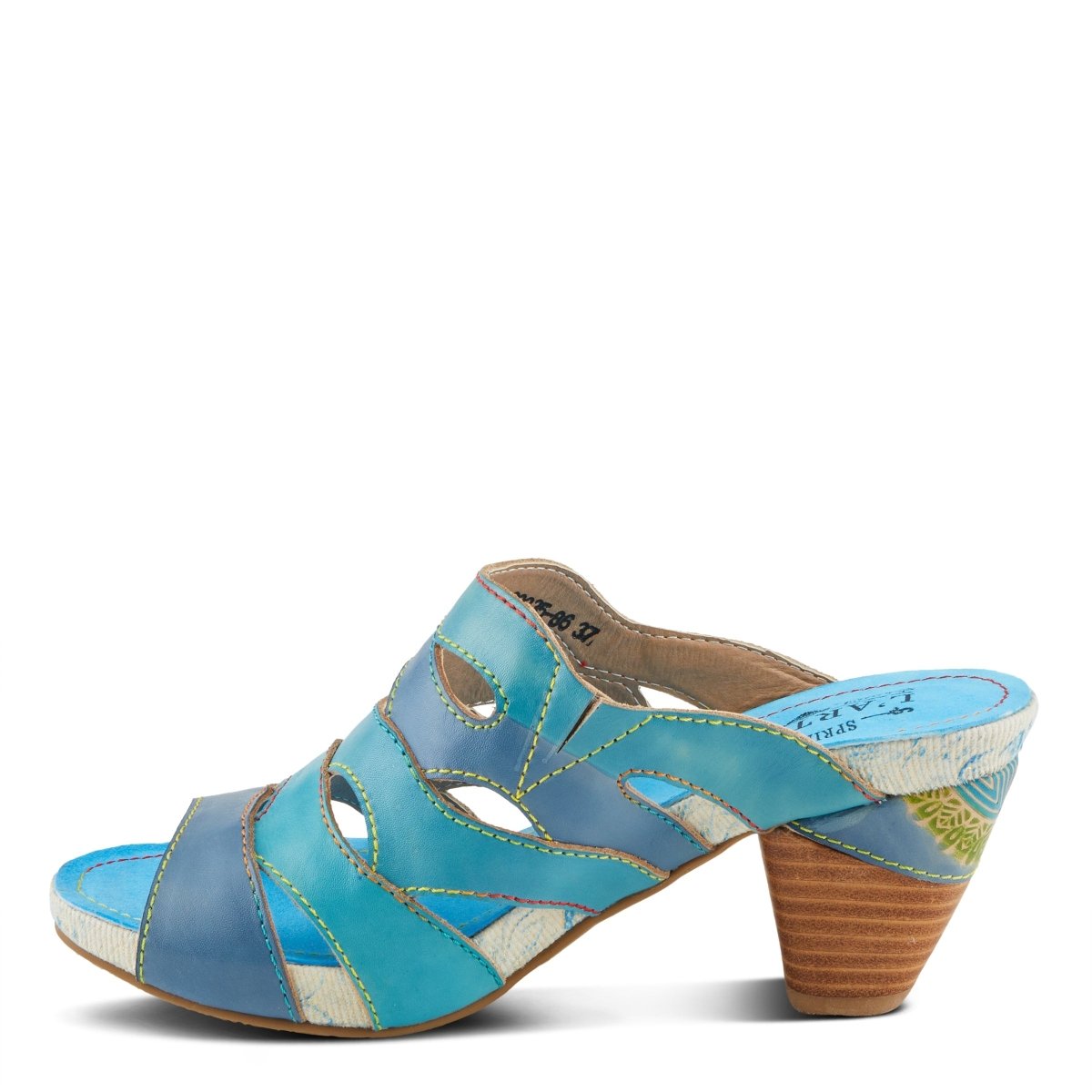 Spring Step Shoes L'Artiste Pita Sandals Women's Hand Painted Leather