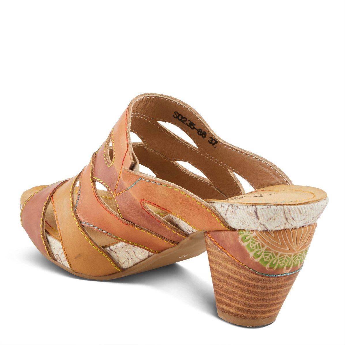 Spring Step Shoes L'Artiste Pita Sandals Women's Hand Painted Leather