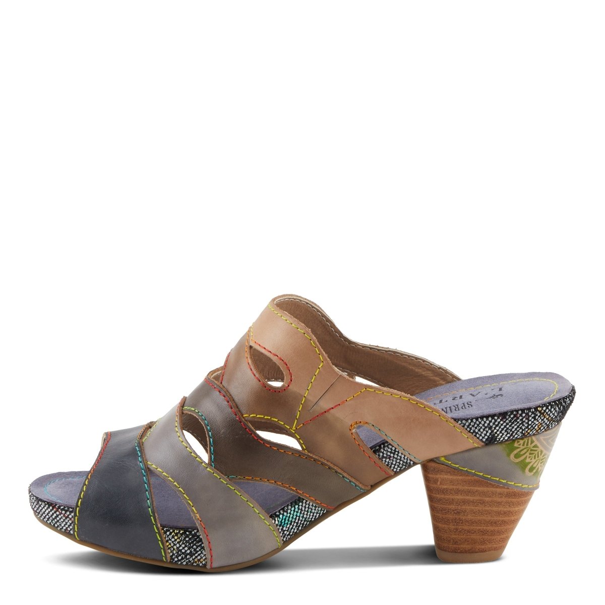 Spring Step Shoes L'Artiste Pita Sandals Women's Hand Painted Leather