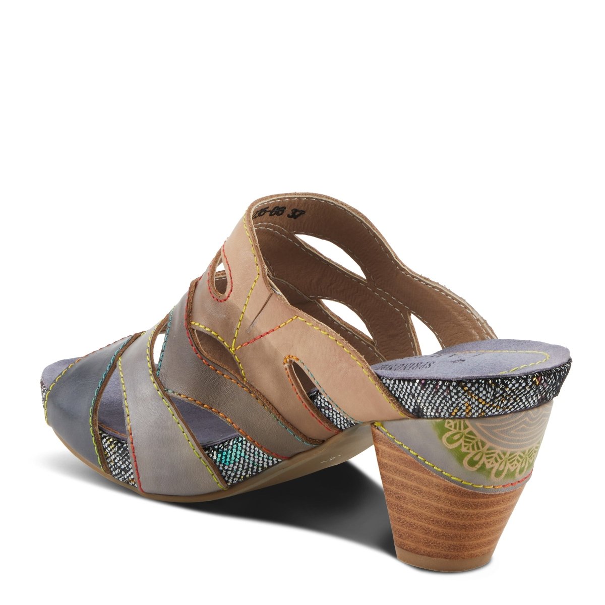 Spring Step Shoes L'Artiste Pita Sandals Women's Hand Painted Leather