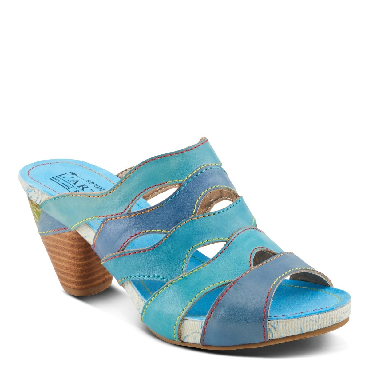 Spring Step Shoes L'Artiste Pita Sandals Women's Hand Painted Leather