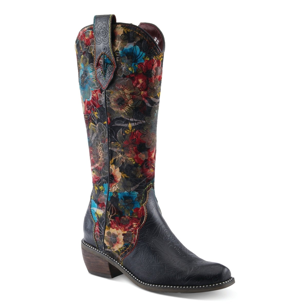 Spring Step Shoes L'Artiste Rodeoqueen Viv Women's Western Flair Cowgirl Leather and Velvet Boots