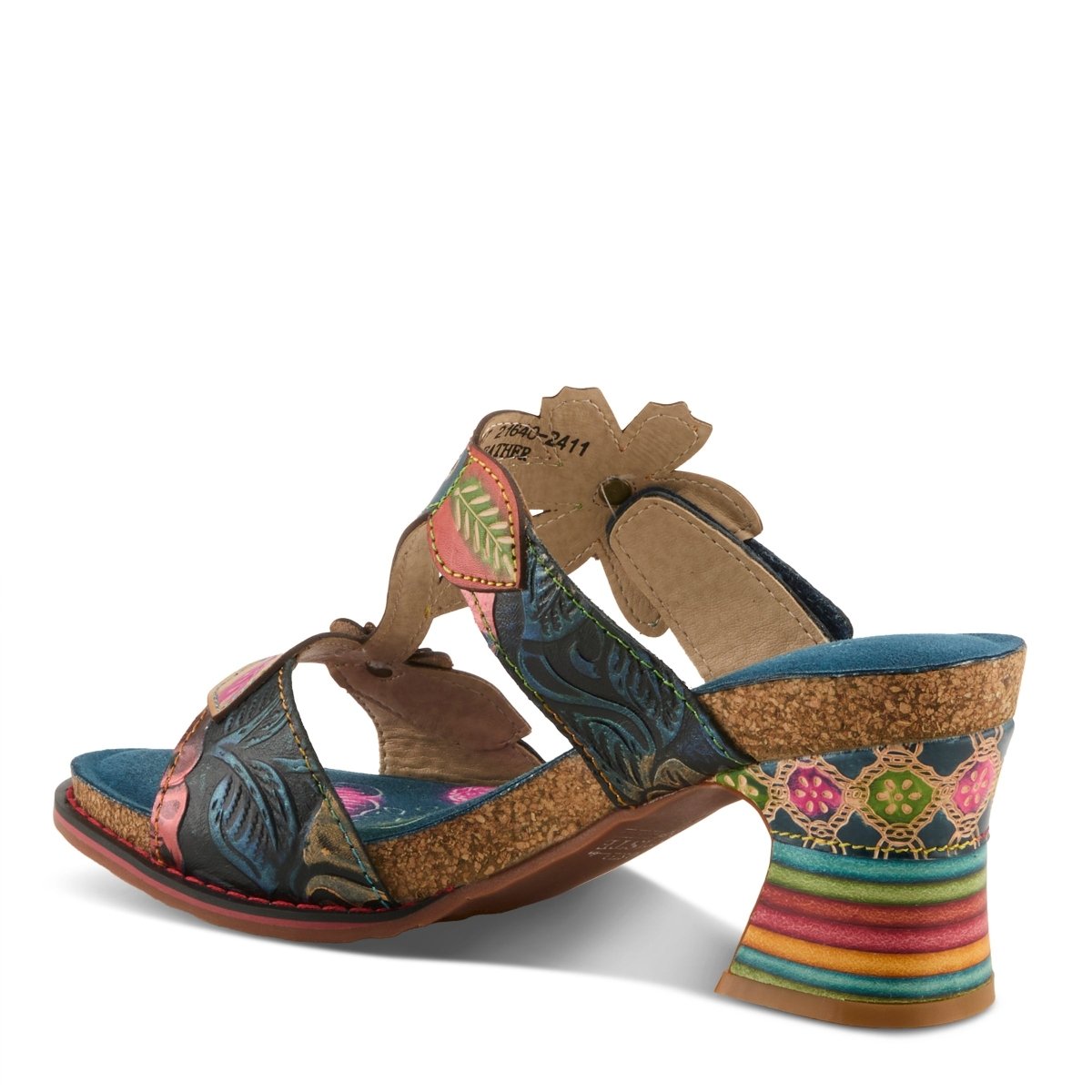 Spring Step Shoes L'Artiste Rossie Heeled Sandals Women's Leather Multicolor