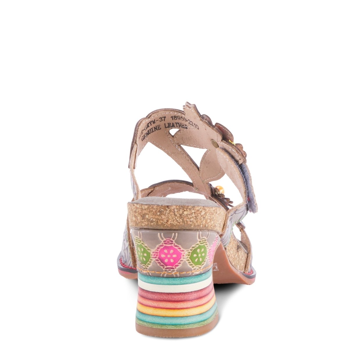 Spring Step Shoes L'Artiste Rossie Heeled Sandals Women's Leather Multicolor