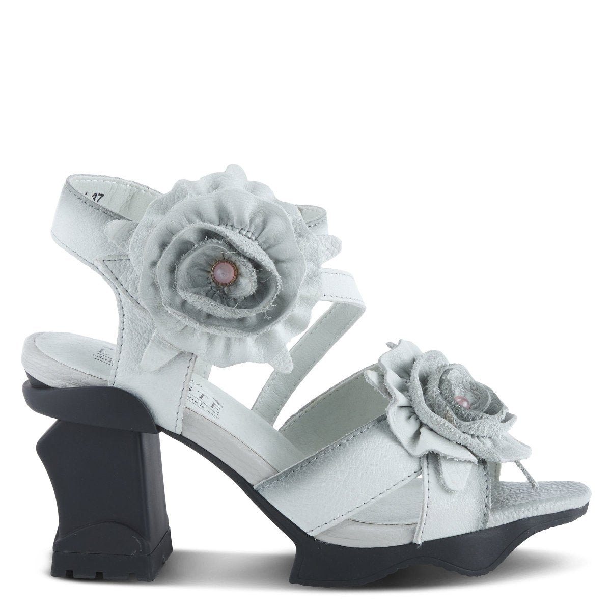 Spring Step Shoes L'Artiste Shelly Ankle Strap Sandal Women’s Hand Painted Leather