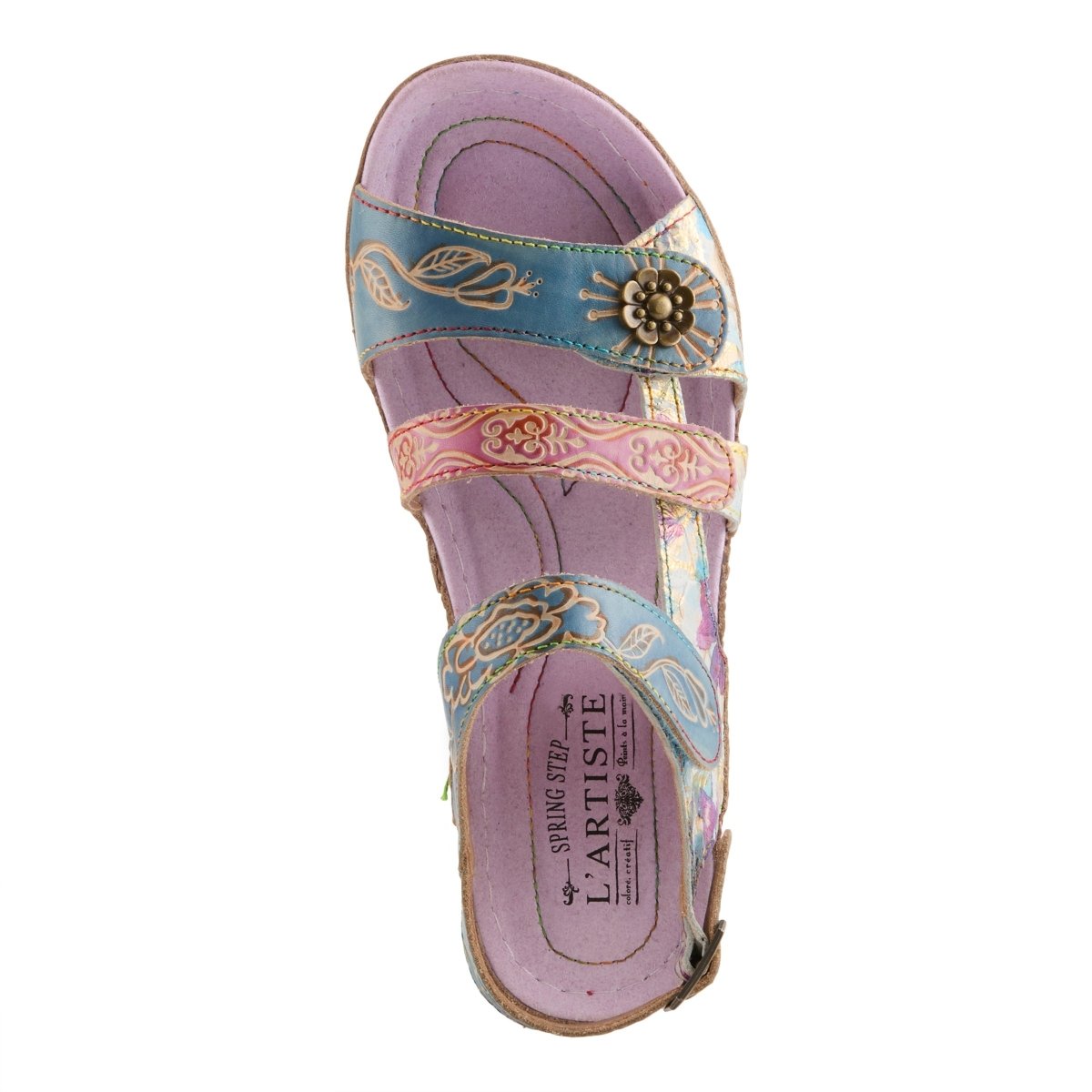 Spring Step Shoes L'Artiste Sumacah Sandal Women's Hand Painted Leather