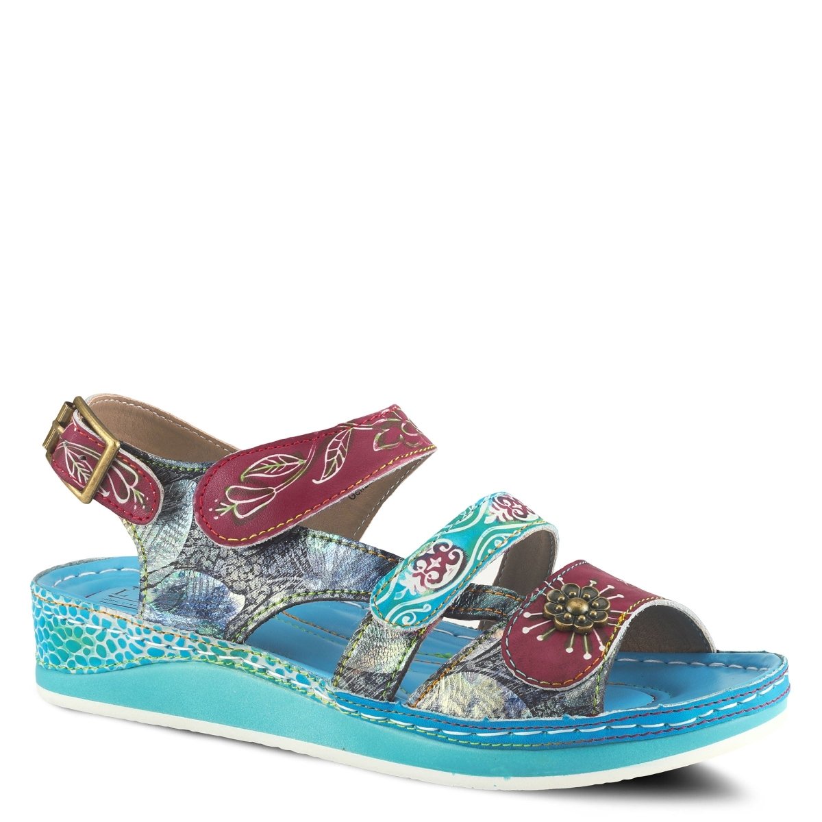 Spring Step Shoes L'Artiste Sumacah Sandal Women's Hand Painted Leather