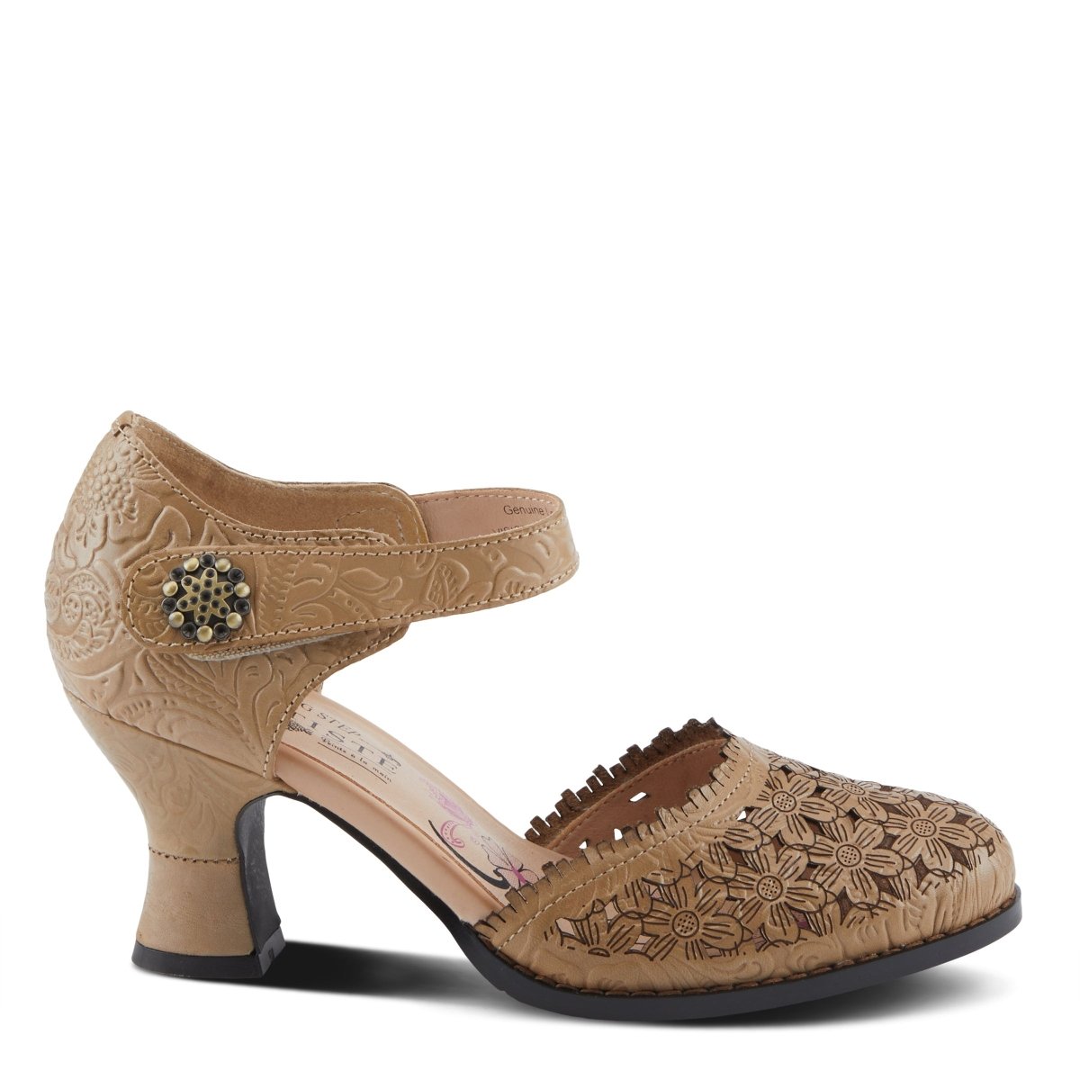 Spring Step Shoes L'Artiste Visionary Ankle Strap Shoe Women’s Hand Painted Leather
