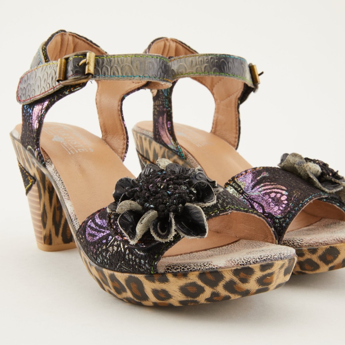 Spring Step Shoes L'Artiste Wildcat Women's Floral Heeled Sandals