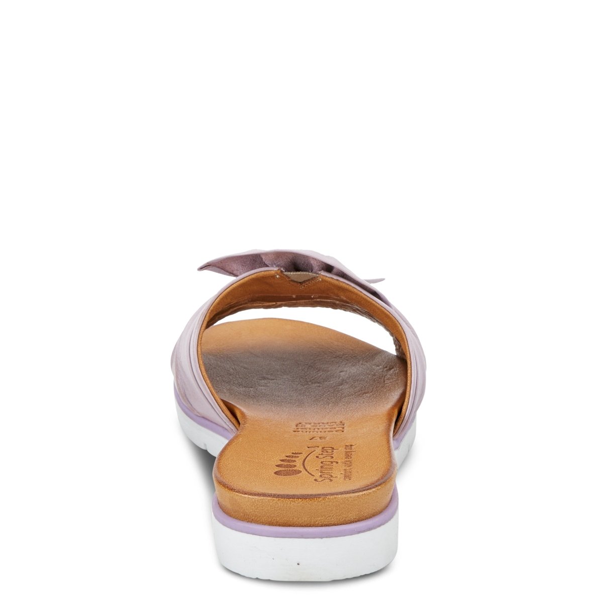 Spring Step Lavona Lilac slide sandal, rear view