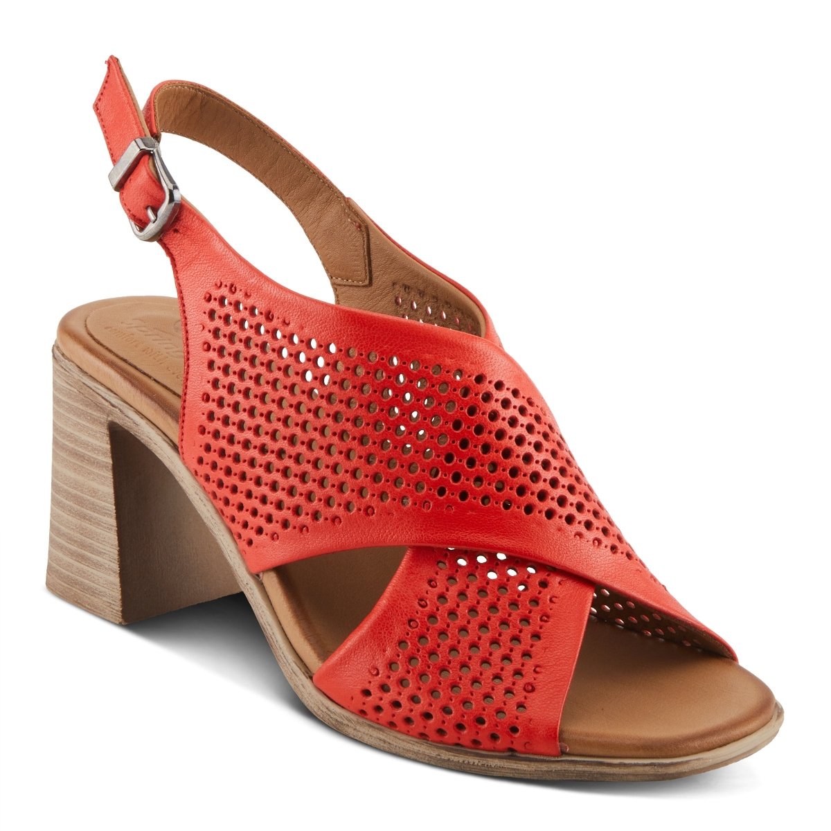 Spring Step Shoes Luanca Women's Leather Perforated Sandals