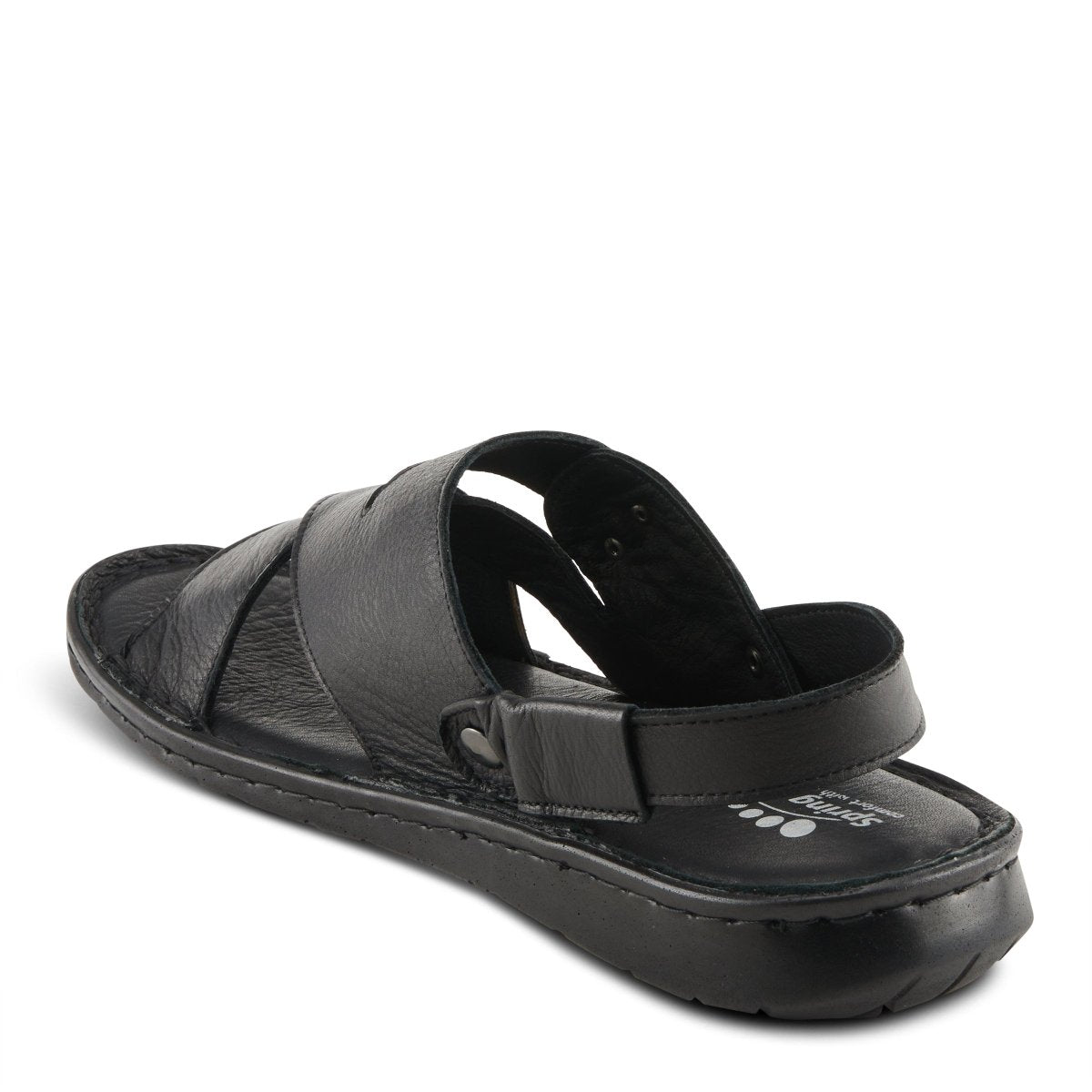 Spring Step Shoes Nofar Men's Black Leather Sandals