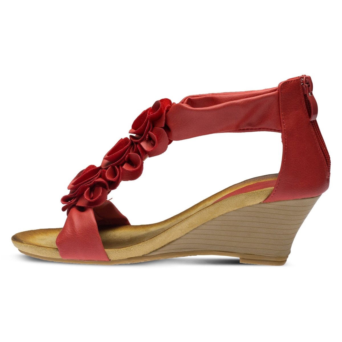Spring Step Shoes Patrizia Harlequin Women’s Leather Wedge Sandal
