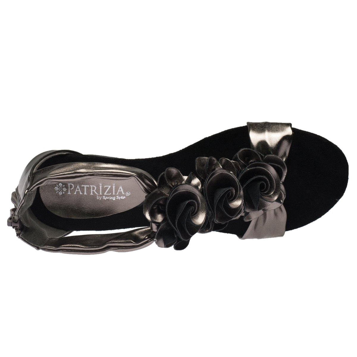Spring Step Shoes Patrizia Harlequin Women’s Leather Wedge Sandal