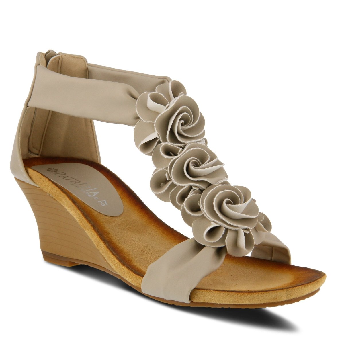 Spring Step Shoes Patrizia Harlequin Women’s Leather Wedge Sandal