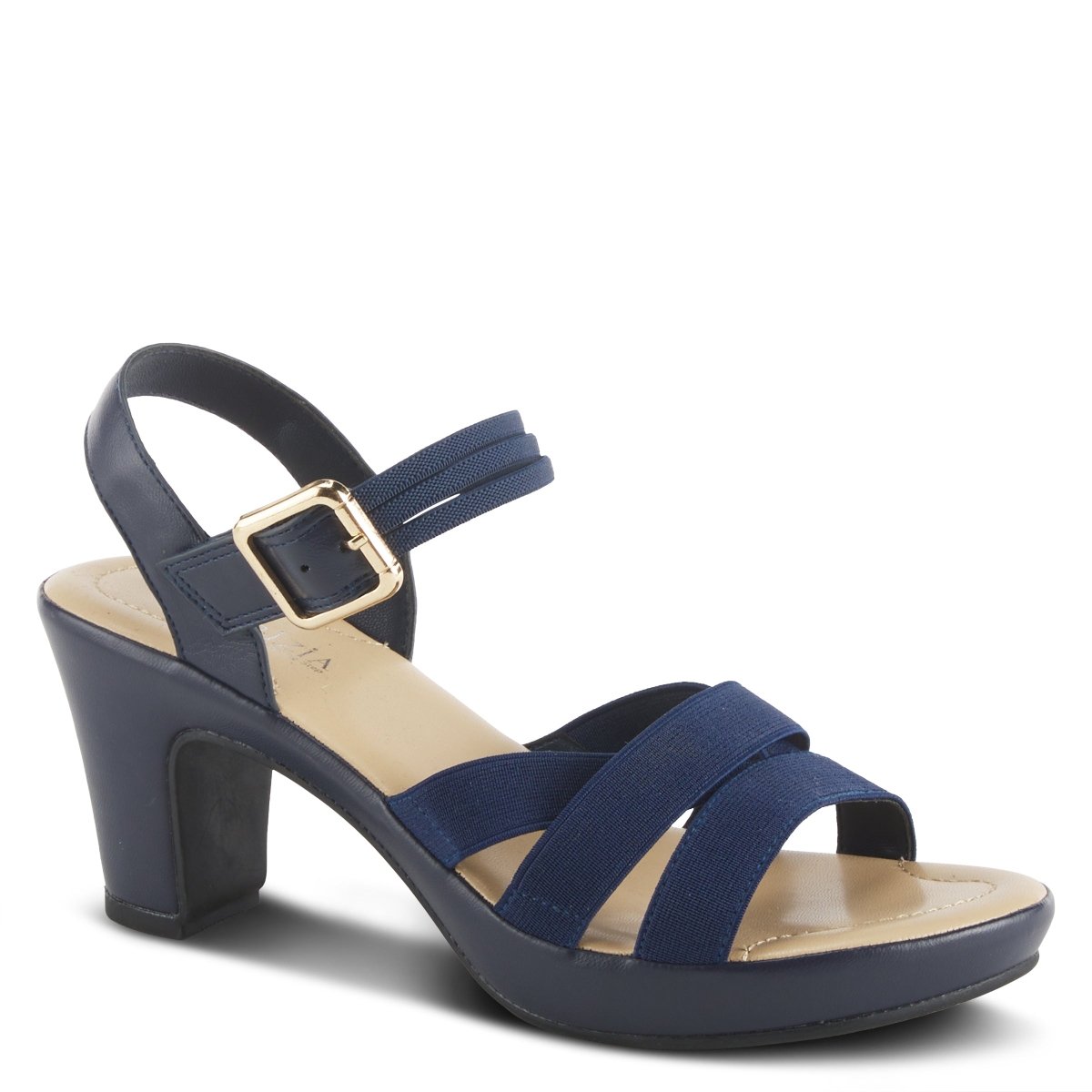 Spring Step Shoes Patrizia Neesa Stretch Sandal Women’s Leather Comfort Heels