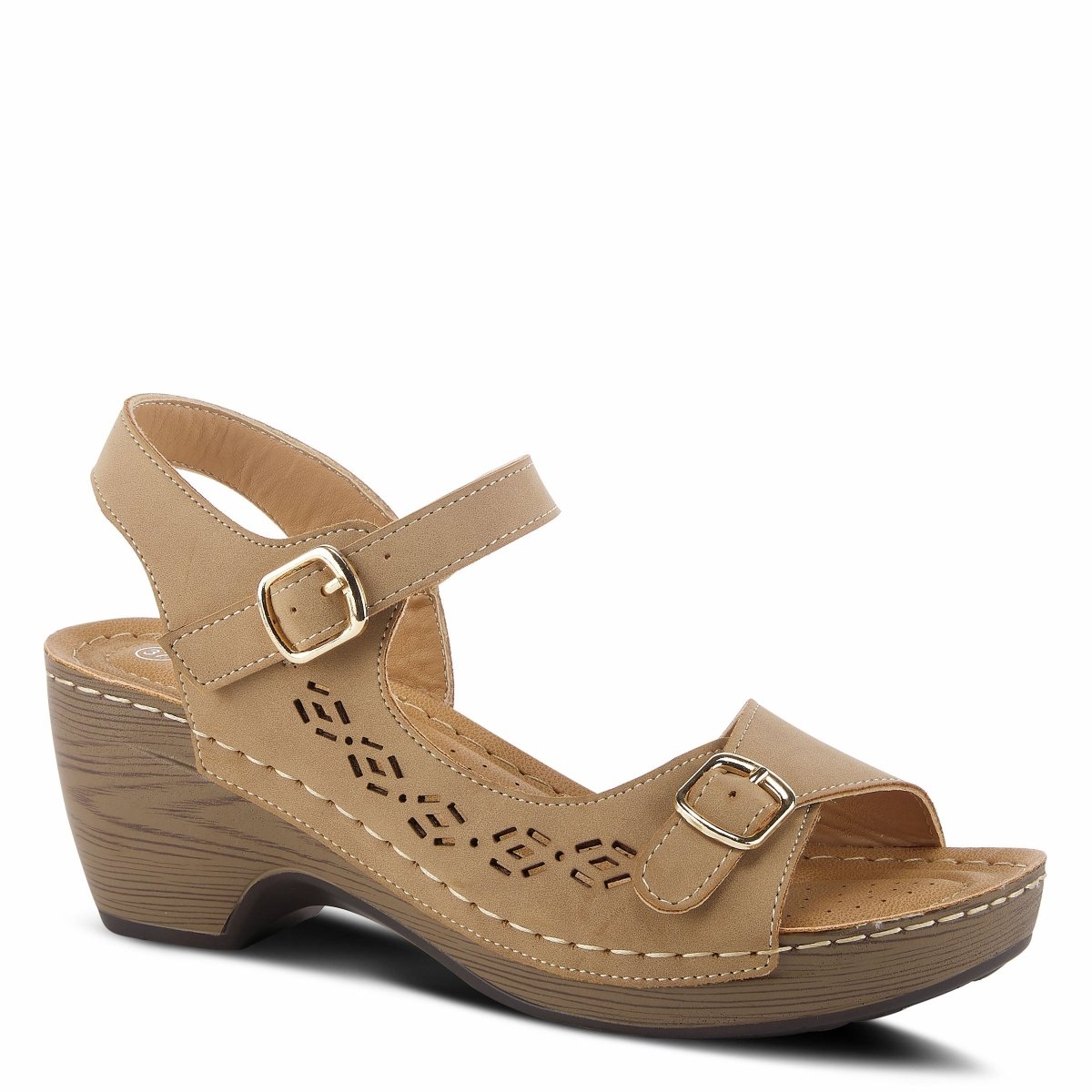 Spring Step Shoes Patrizia Shantay Sandals Women's Leather Wedge