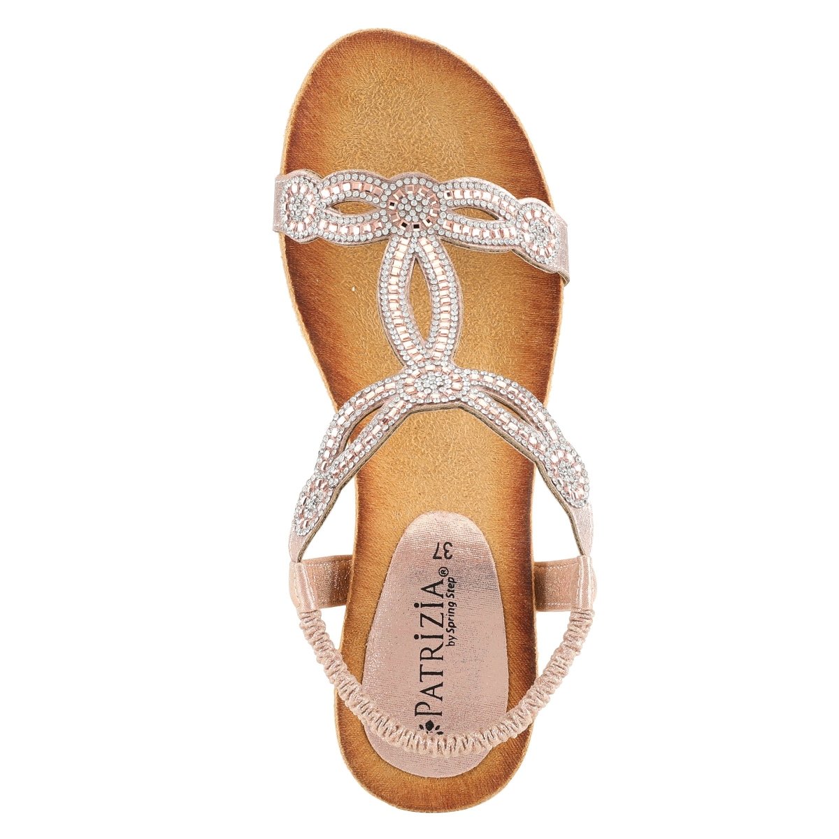 Spring Step Shoes Patrizia Shining T Strap Sandals Women’s Wedge